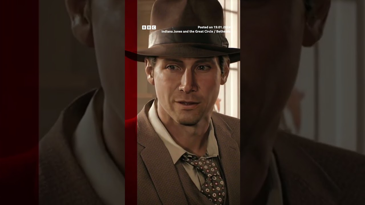 You'll be amazed to hear who's voicing Indy in the new Indiana Jones game. #Shorts #Gaming #BBCNews