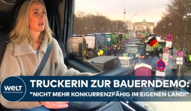 MIT TRUCKERIN ZUR BAUERN-GROßEMO IN BERLIN: "Nicht mehr konkurrenzfähig im eigenen Land!"