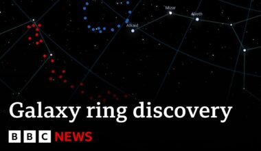 Galaxy ring discovery challenges thinking on universe | BBC News