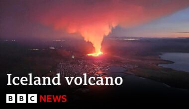 Iceland volcano: Lava flows destroy homes following eruption | BBC News