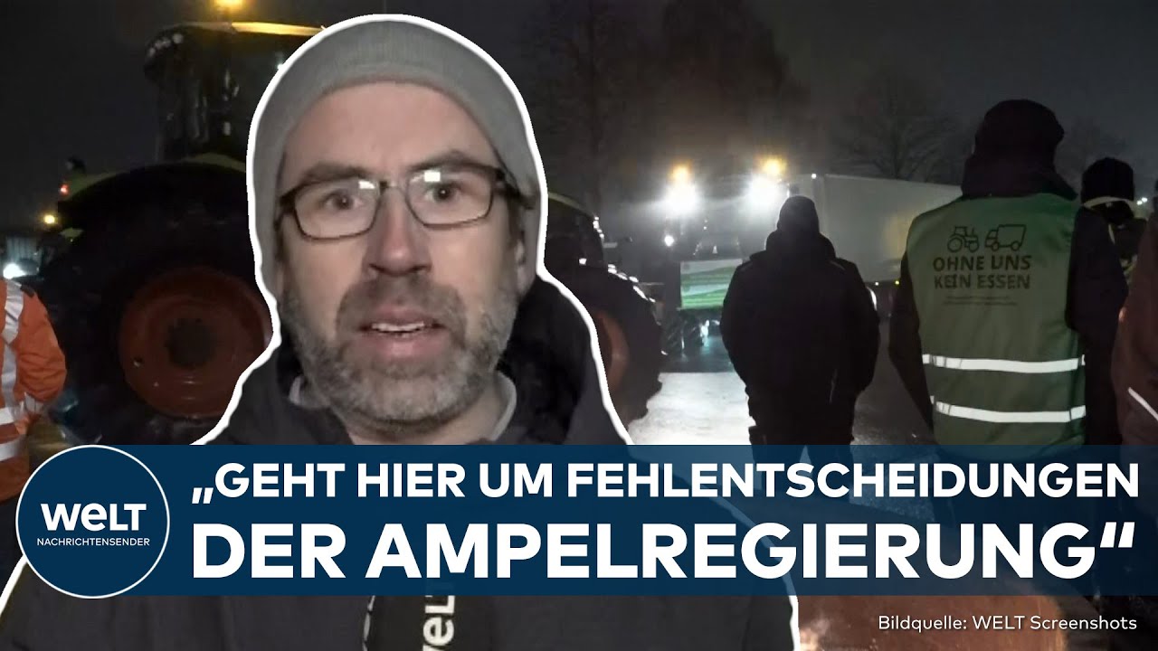 BAUERN-PROTESTE IN DEUTSCHLAND:  ALDI-Lager in Weyhe blockiert! "Der Mittelstand beteiligt sich"