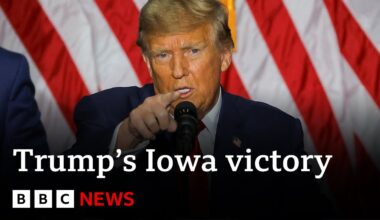 Donald Trump wins Iowa caucuses | BBC News