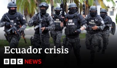 Ecuador crisis - President declares country at war with drugs gangs | BBC News