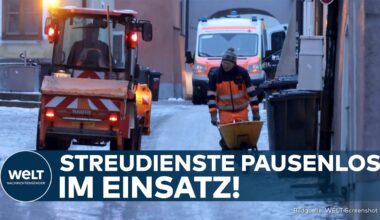 SCHNEECHAOS: Winterdienst im Großeinsatz! Glatteis sorgt für Behinderungen im Verkehr