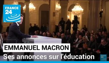 Les annonces d'Emmanuel Macron sur l'éducation, l'école publique et la jeunesse • FRANCE 24