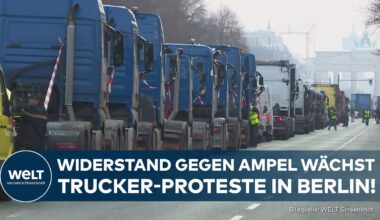 TRUCKER-PROTESTE: LKW-Fahrer demonstrieren gegen Ampel! Hunderte Spediteure bereits in Berlin!