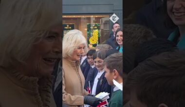 The Queen greets members of the public during royal visit in Swindon