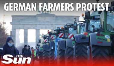 German economy in 'freefall' as tractor farmers protest against government