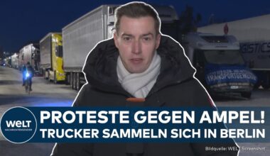 TRUCKER-PROTEST: Hunderte Spediteure sammeln sich am Brandenburger Tor! Wut und Frust über Ampel!