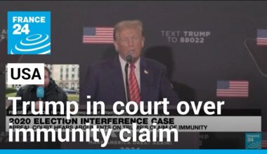 Trump in court for hearing on 'absolute immunity' claim • FRANCE 24 English