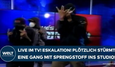 ECUADOR: Live im TV! Bandengewalt eskaliert! Plötzlich stürmt eine Gang mit Sprengstoff ins Studio!