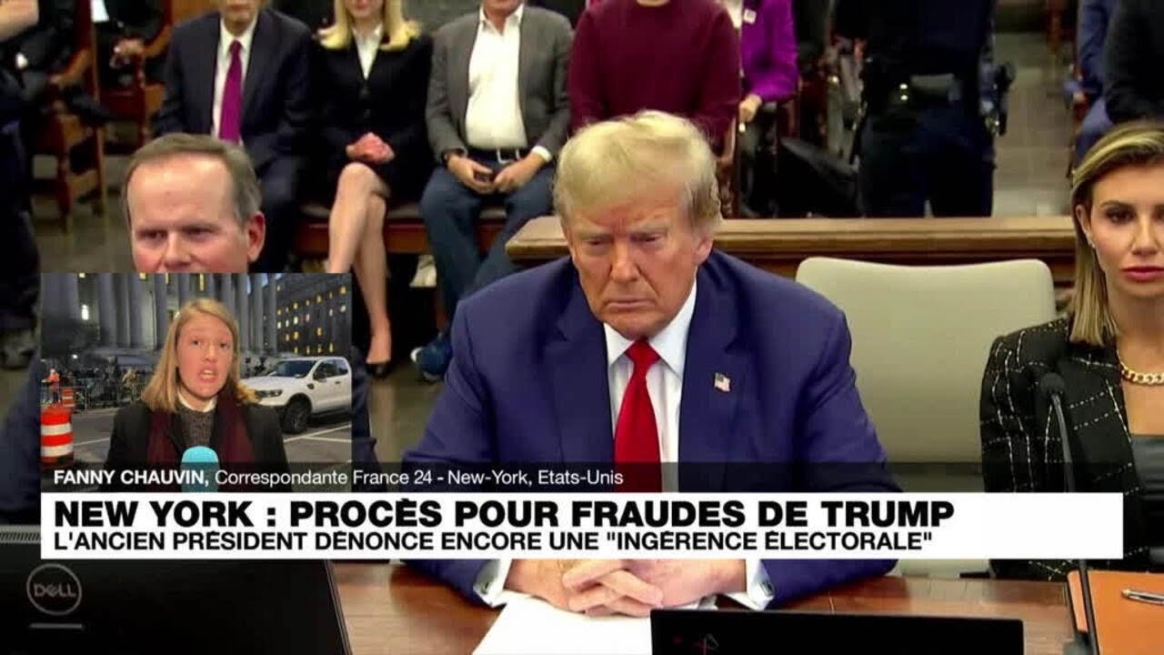 À son procès pour fraudes, Donald Trump dénonce une "ingérence électorale" • FRANCE 24