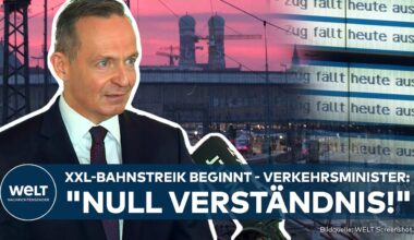 XXL-BAHNSTREIK BEGINNT: Volker Wissing "Null Verständnis!" Sechs Tage Schienen-Chaos in Deutschland