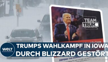 SCHNEESTURM IM NORDEN DER USA: Wahlkampfpläne der Republikaner in Iowa gestört | Blizzard-Warnung