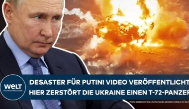 UKRAINE-KRIEG: Desaster für Wladimir Putin! Video veröffentlicht! Ukraine zerstört T-72-Panzer