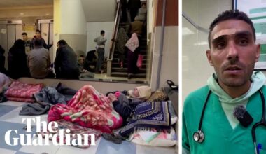 'Staff are exhausted': doctor describes conditions in Gaza hospital