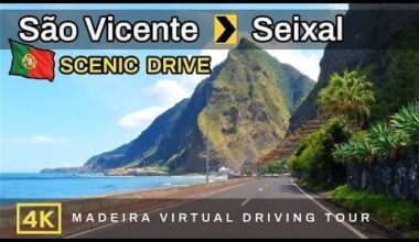 Madeira 4K - Scenic Drive - Most Beautiful Coastal Road in Portugal