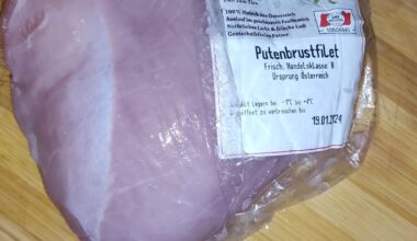 Putenfleisch riecht nach Ei