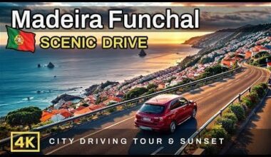 Exploring Funchal in 4K: Real Driving Tour | City Sounds | Madeira Island, Portugal