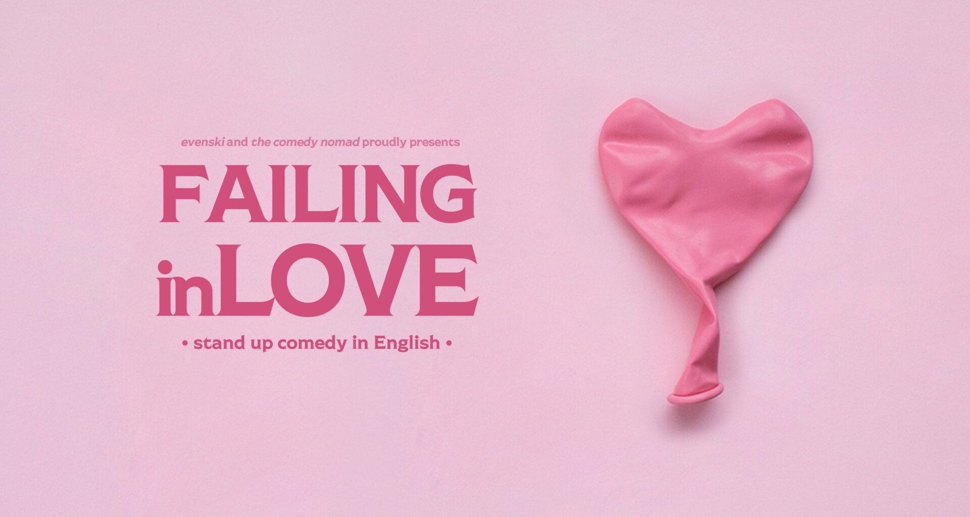 Friday, 19 January - Failing in Love in Vaduz • Stand up Comedy in English