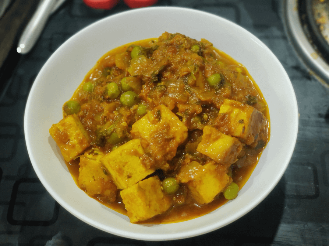 Matar Paneer.