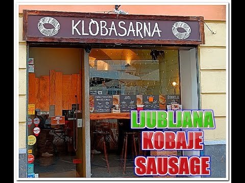 Klobasarna Ljubljana Slovenia fast food kranjska sausage