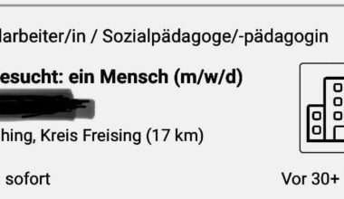 Mensch gesucht