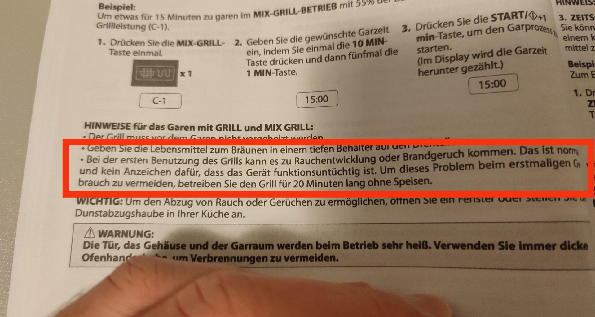 Darf ich die Mikrowelle jetzt im leeren Zustand betreiben oder nicht?