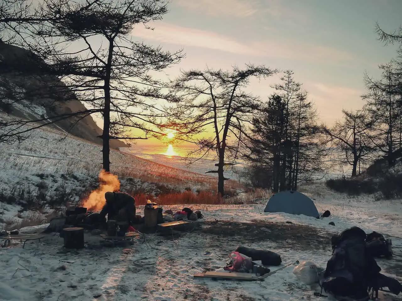 Winter Camping In Norway