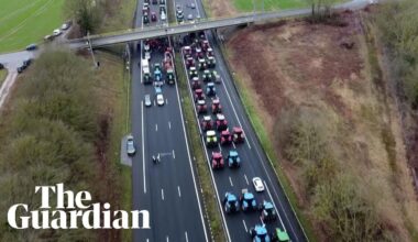 Farmers block motorway near Paris in wave of nationwide protests