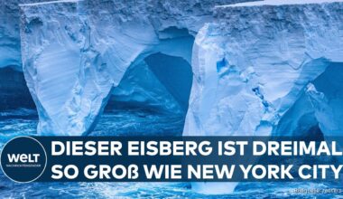 ANTARKTIS: Sensation! Größter Eisberg der Welt "A23A" von Naturfotograf fotografiert