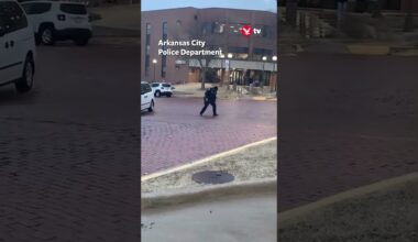 Policeman struggles to traverse icy road ❄️👮🏻‍♂️ #police #shorts