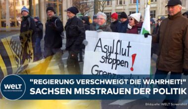 DEUTSCHLAND: "Regierung verschweigt die Wahrheit! Überfremdung!" Sachsen misstrauen der Politik