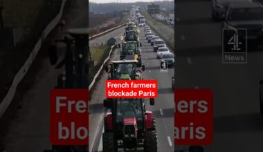 French farmers blockade Paris