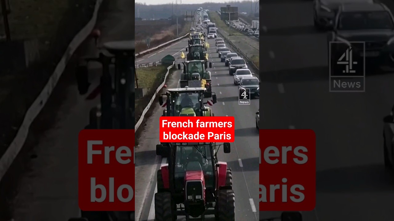 French farmers blockade Paris