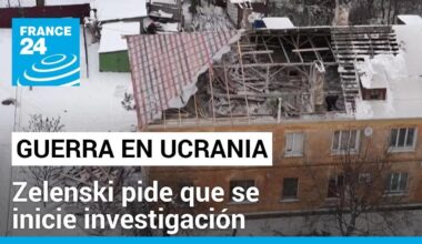 Volodímir Zelenski exige que se investigue la caída de avión que llevaba prisioneros ucranianos