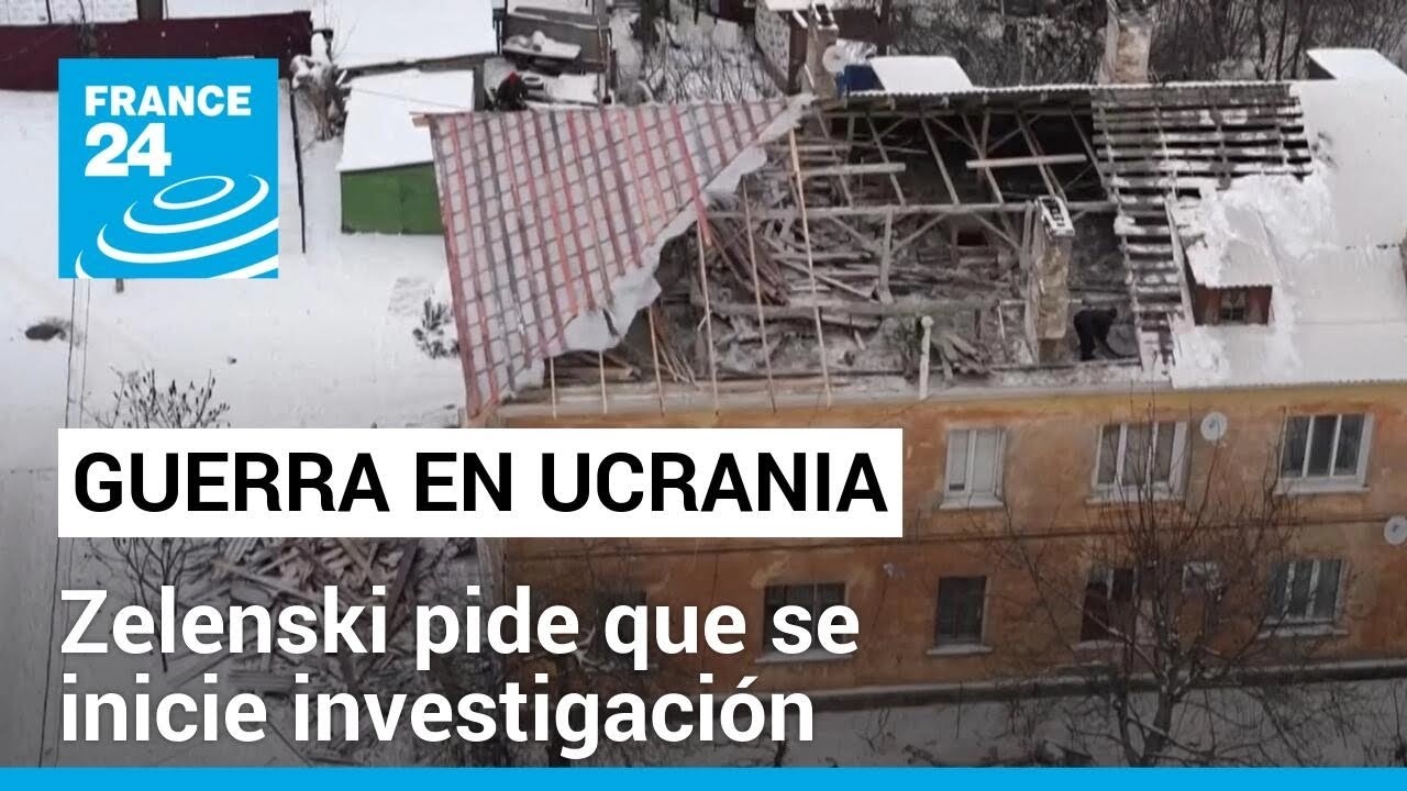 Volodímir Zelenski exige que se investigue la caída de avión que llevaba prisioneros ucranianos