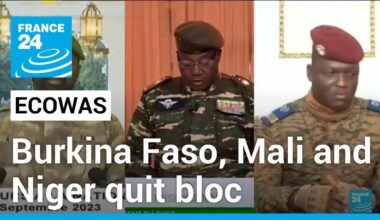 Burkina Faso, Mali and Niger to leave ECOWAS bloc with immediate effect • FRANCE 24 English