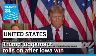 Trump juggernaut rolls on after Iowa landslide win • FRANCE 24 English