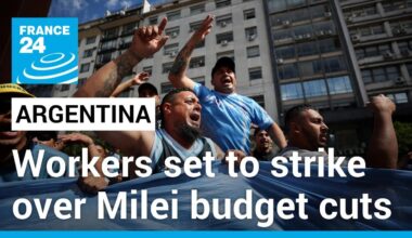 Thousands of Argentinian workers expected to protest Milei's budget cuts • FRANCE 24 English