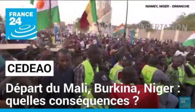 Le Mali, le Burkina Faso et le Niger quittent la CEDEAO • FRANCE 24