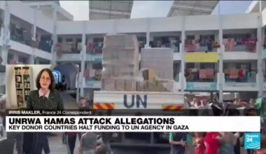 Donors halt funding to UN Gaza agency UNRWA over claim of militant links • FRANCE 24 English