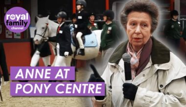 Princess Anne Joins Martin Clunes at Pony Centre