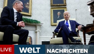 BLITZBESUCH BEI BIDEN: Bundeskanzler Scholz mit breiter Brust im Weißen Haus | WELT Newsstream