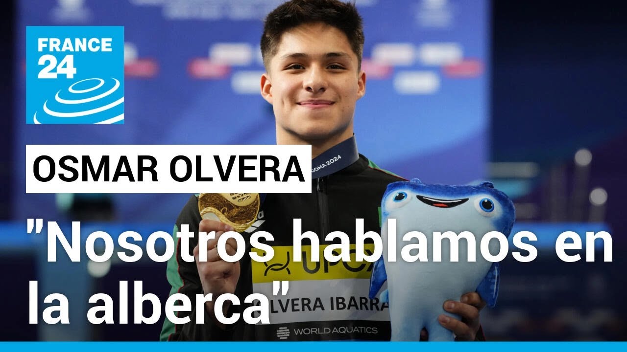 Oro histórico de Osmar Olvera en el Mundial de Natación de Doha: "Nosotros hablamos en la alberca"