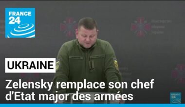 Ukraine : Zelensky remplace le populaire chef de son armée Zaloujny • FRANCE 24