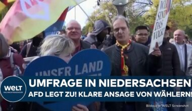 NIEDERSACHSEN: Umfrage vor Landtagswahl! AfD legt zu - klare Ansage von Wählern!