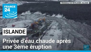 L'Islande privée d'eau chaude après une 3ème éruption en deux mois • FRANCE 24