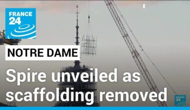 Notre Dame spire unveiled as scaffolding removed • FRANCE 24 English