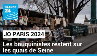 JO Paris 2024 : les bouquinistes restent sur les quais de Seine • FRANCE 24